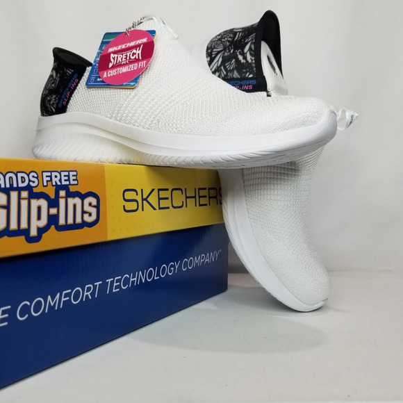 Skechers Women's Slip-In Ultra Flex 3.0 Full Flight Sneakers Size 7.5 White NWT - Picture 1 of 9